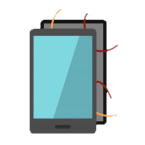 uszkodzona elektronika smartphone